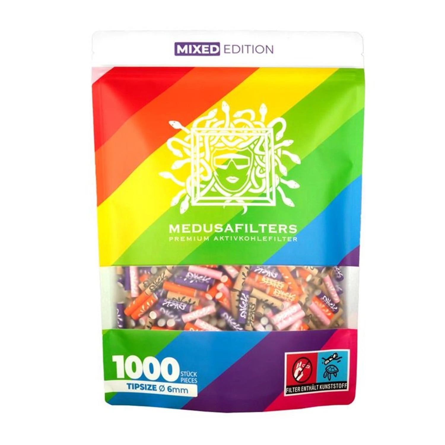 Medusafilters Aktivkohlefilter (1000 Stück) - verschiedene Farben Medusafilters
